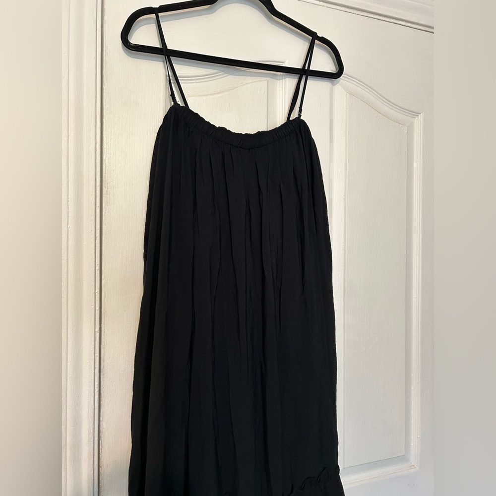 Anthropologie ruffle boho gypsy tier long sleeve dress